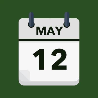 Calendar icon showing 12th May